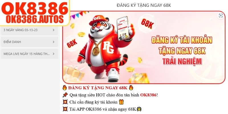 Những ưu đãi OK8386 quan trọng để tận hưởng